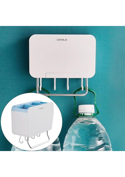 Duvar Montaj Çubuklarını Raf Gereçleri Caddy Silverware Depolama Raf Mutfak Mavi Için (Yurt Dışından) fırsatları