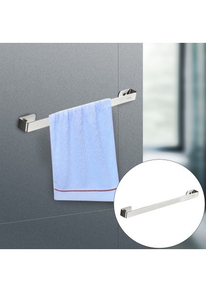Duvara Monte Tuvalet Havlu Askısı Organizatör Banyo Donanım Otel Bar Için Set Gümüş 40 cm (Yurt Dışından) modelleri