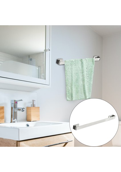 Duvara Monte Tuvalet Havlu Askısı Organizatör Banyo Donanım Otel Bar Için Set Gümüş 40 cm (Yurt Dışından) indirimleri