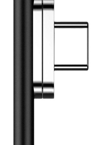 Manyetik USB C Adaptörü Pd 100 W Hızlı Şarj MacBook Pro / Air Laptop Siyah Dirsek Için