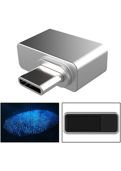USB Parmak Izi Okuyucu Tarayıcı Biyometrik 360 ° Windows 7/10 / 11HELLO Için Dokunma