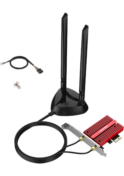 AX181PLUS Wıfı 6e Ağ Kartı Pcı-E Tri-Band Masaüstü Için 3000 Mbps Kablosuz