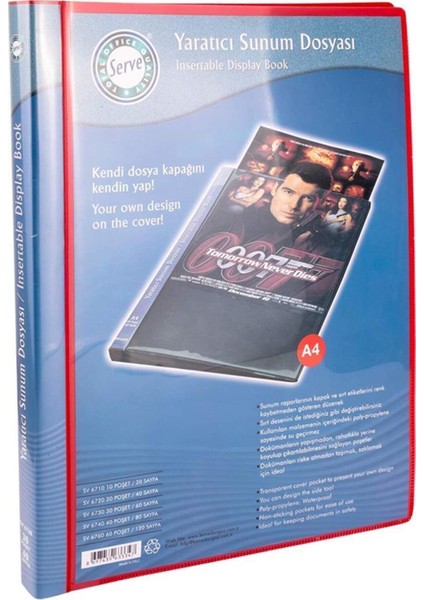 SV6760 Sunum Dosyası Kırmızı 60'lı