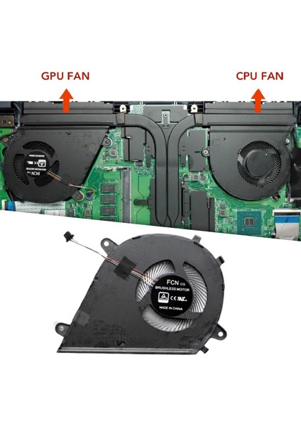Cpu & Gpu Soğutma Fanı 2 Asus MARS15 VX60 VX60GT K571 X571G F571G Için 2 fırsatları