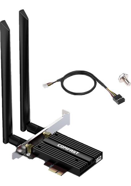 Pcıe Ağ Kartı 2.4 Ghz 5ghz 6 Ghz Masaüstü Bilgisayarlar Için Soğutucu Teknolojisi fiyatları