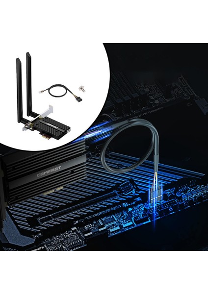 Pcıe Ağ Kartı 2.4 Ghz 5ghz 6 Ghz Masaüstü Bilgisayarlar Için Soğutucu Teknolojisi indirimleri
