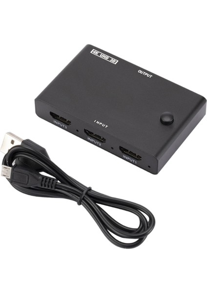 3 In 1 Out HDMI Anahtarı 4K 2k 3-Port Switcher Pc Fire Stick Ticaret Gösterisi