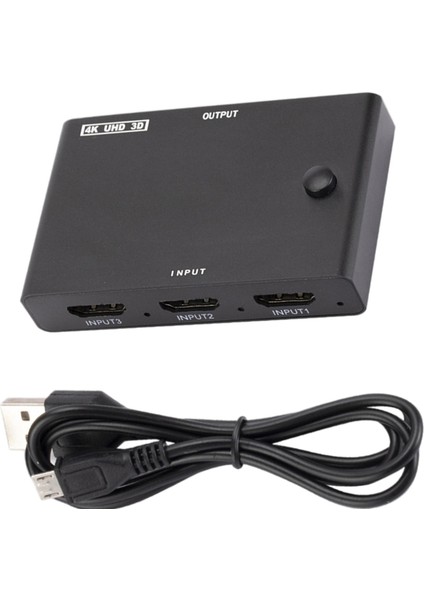3 In 1 Out HDMI Anahtarı 4K 2k 3-Port Switcher Pc Fire Stick Ticaret Gösterisi