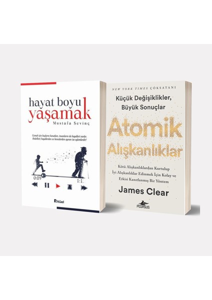 Hayat Boyu Yaşamak - Atomik Alışkanlıklar 2 Kitap Set