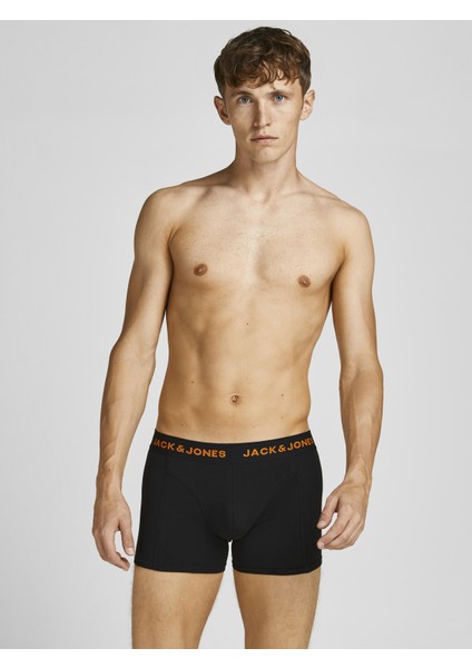 5'li Düz Renk Logolu Boxer