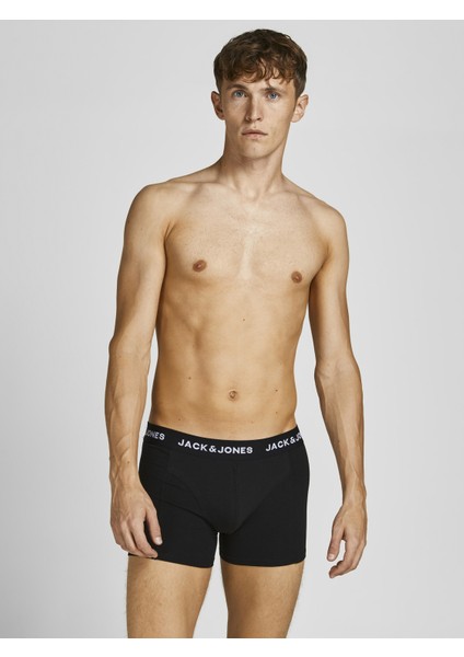 5'li Düz Renk Logolu Boxer