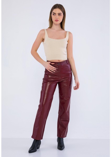 Kadın Deri Pantolon