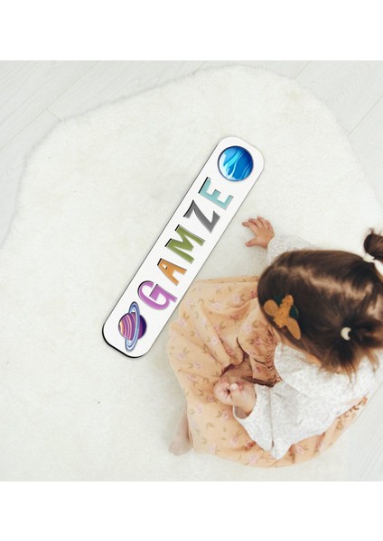 Toys Çocuklara Özel Isimli Ahşap Eğitici Yapboz Puzzle-7
