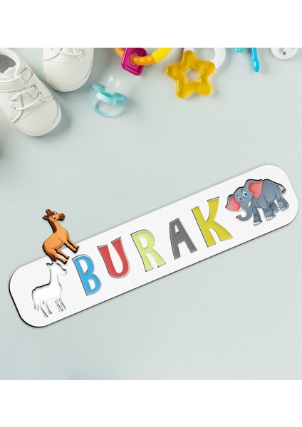 Toys Çocuklara Özel Isimli Ahşap Eğitici Yapboz Puzzle-3