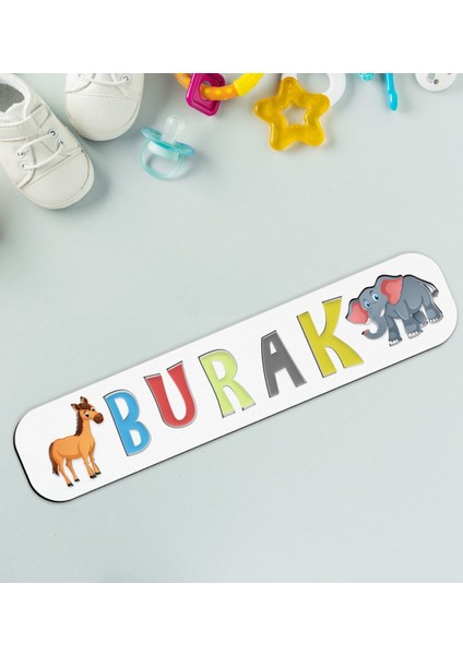 Toys Çocuklara Özel Isimli Ahşap Eğitici Yapboz Puzzle-3