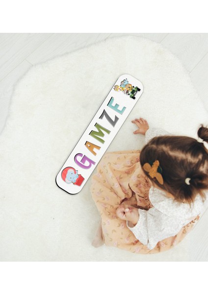 Toys Çocuklara Özel Isimli Ahşap Eğitici Yapboz Puzzle-9