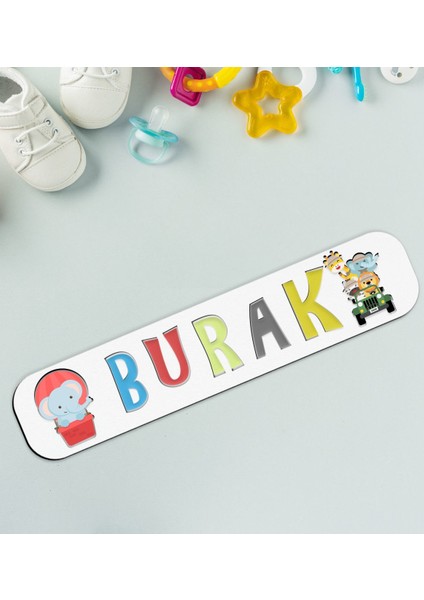 Toys Çocuklara Özel Isimli Ahşap Eğitici Yapboz Puzzle-9
