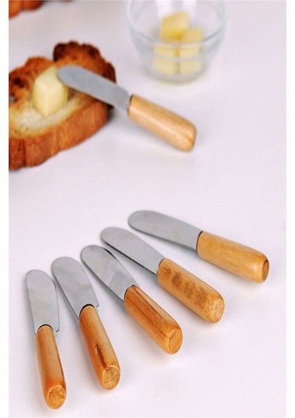 Bambu Saplı Tereyağ Bıçağı 6'lı