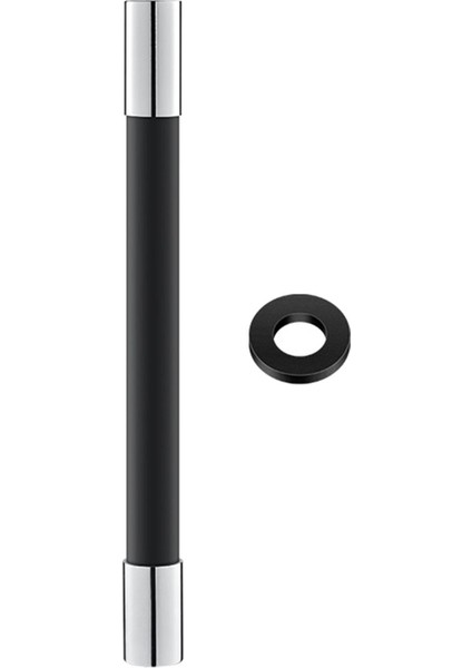 360 ° Mutfak Lavabo Dokunun Genişletici Uzatma Tüpü Lavabo Hortumu Aksesuarları 50 cm Siyah (Yurt Dışından)