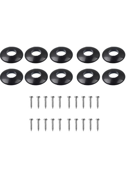 10 Adet Gitar Tuning Peg Makinesi Başkanı Düğmeleri Için Plastik Yıkayıcılar Renk Siyah( Yurt Dışından)