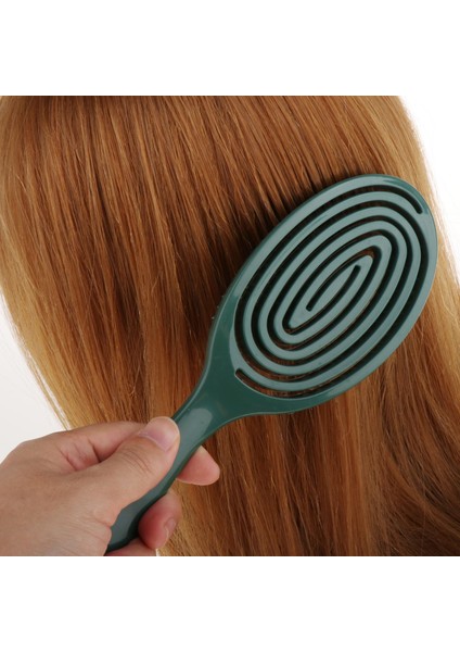 Detangler Tarak Saç Fırçası Styling Tarak Kafa Derisi Masaj Saç Bakımı Yeşil Baoblaze