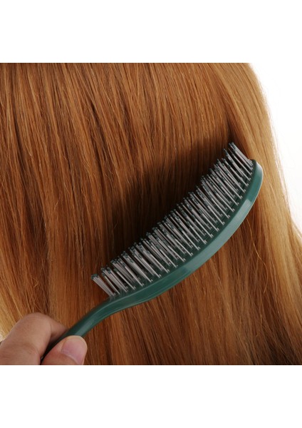 Detangler Tarak Saç Fırçası Styling Tarak Kafa Derisi Masaj Saç Bakımı Yeşil Baoblaze