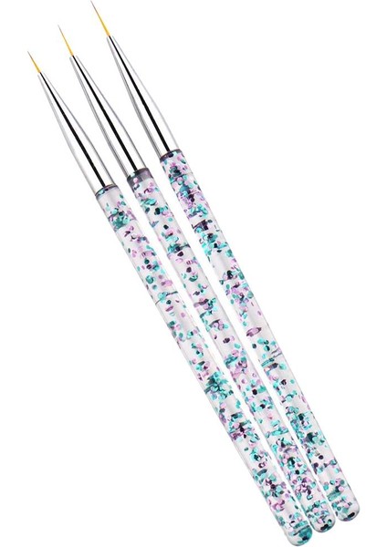 7/9 / 11MM Nail Art Liner Çizim Fırçası - Gümüş (Yurt Dışından)