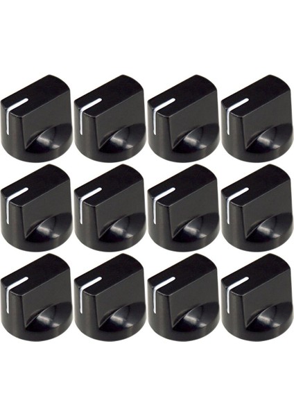 12 x Elektro Gitar Topuzları Top Şapka Topuzlar Siyah( Yurt Dışından)