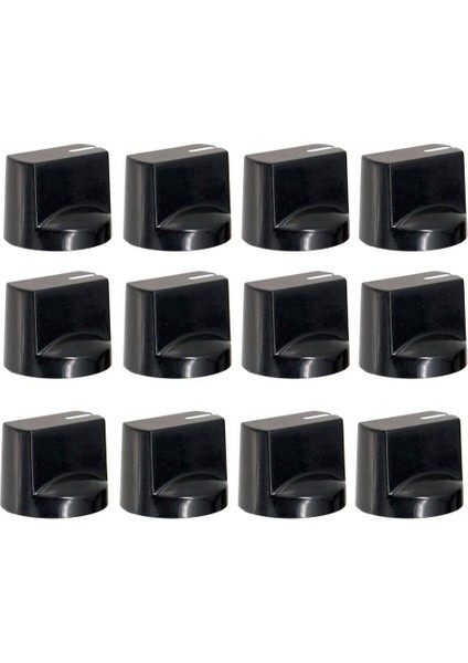 12 x Elektro Gitar Topuzları Top Şapka Topuzlar Siyah( Yurt Dışından)