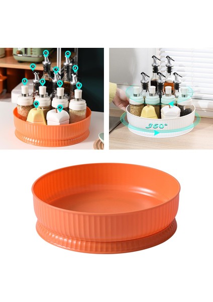 SunniMix Baharat Depolama Raf Turntable Sundries Organizatör Mutfak Portakal Için Kaymaz Yüzey (Yurt dışından)