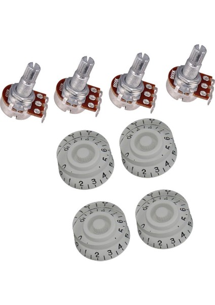 4 Adet 500 K Gitar Hacmi Potansiyometre Tencere ve Kontrol Knobs Altın( Yurt Dışından)(Yurt Dışından) modelleri