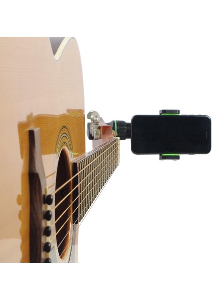 Gitar Telefon Tutucu Mikrofon Stand Gitar Dersleri ve Öğreticiler Siyah Yeşil( Yurt Dışından)