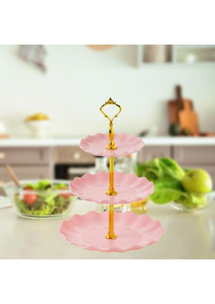 SunniMix Depolama Tepsi Tatlı Kule Organizatör Pasta Dekorasyon Oturma Odası Için Koyu Yeşil (Yurt Dışından)