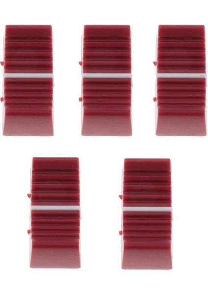 5 Adet 4mm Fader Topuzu Mikser Danışma Slider Potansiyometre Kontrol Kırmızı( Yurt Dışından)