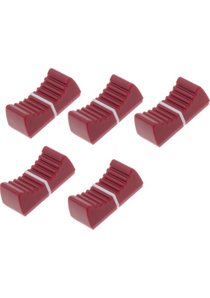 5 Adet 4mm Fader Topuzu Mikser Danışma Slider Potansiyometre Kontrol Kırmızı( Yurt Dışından)
