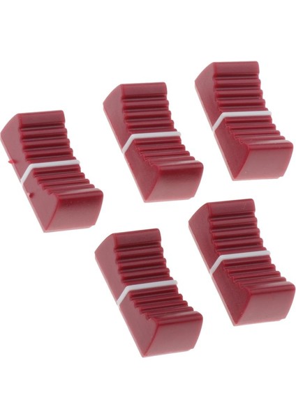 5 Adet 4mm Fader Topuzu Mikser Danışma Slider Potansiyometre Kontrol Kırmızı( Yurt Dışından)