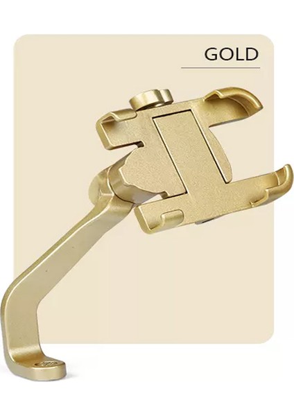 Alüminyum Gövdeli Ayna Bağlantılı Gold Renk Motosiklet Bisiklet Açık Telefon Tutucu