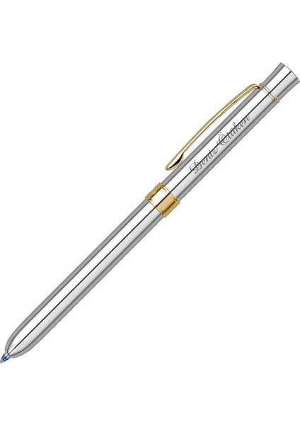 Isme Özel Scrikss Multifonksiyon Kalem 0.5mm Trio 93 Gold Krom fiyatları