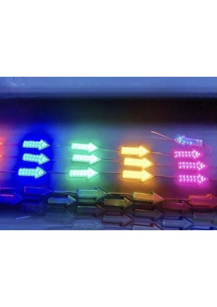 Sabit 12 Volt Ok Yönlü Modül Led Kırmızı (10 Adet)