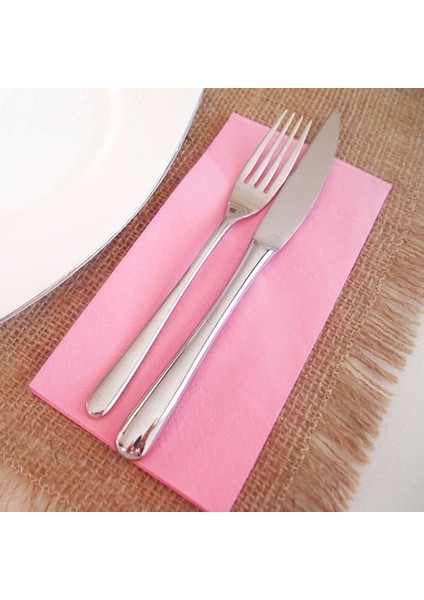 Pembe Peçete 33X33 cm - 20 Adet