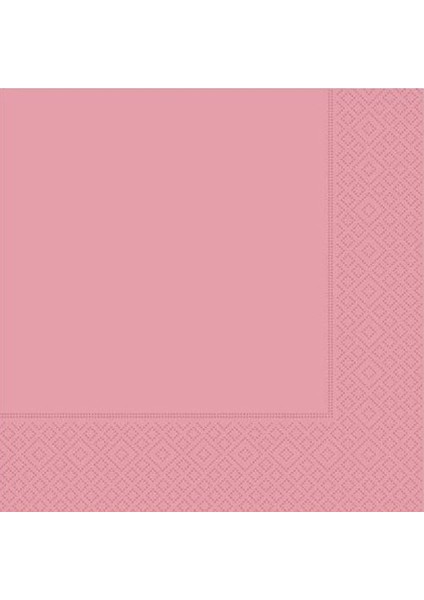Pembe Peçete 33X33 cm - 20 Adet