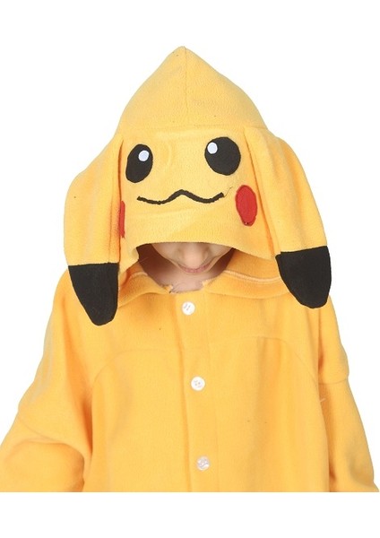 Çocuk Kigurumi Pikachu Kostümü modelleri