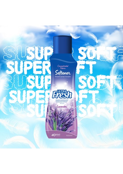 Ultra Fresh Çamaşır Yumuşatıcısı Lavanta 4 x 1000 ml