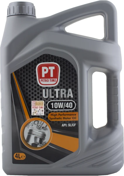 Petro Time Ultra 10W-40 4 Litre Sentetik Motor Yağı ( Üretim Yılı: 2022 )