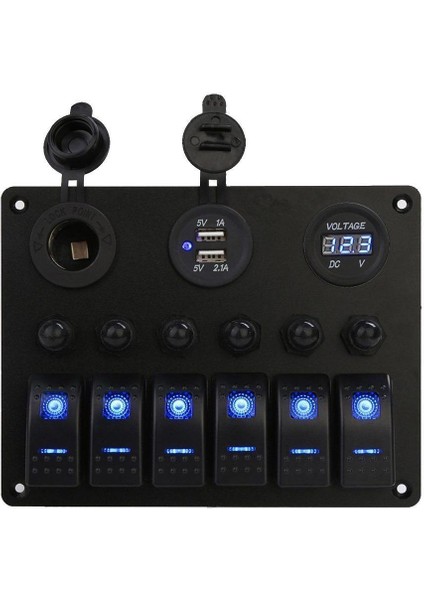 Büyük Performans 6gang Araba Deniz Tekne Devresi Açık / Kapalı Rocker Anahtarı Paneli (Yurt Dışından) fiyatları