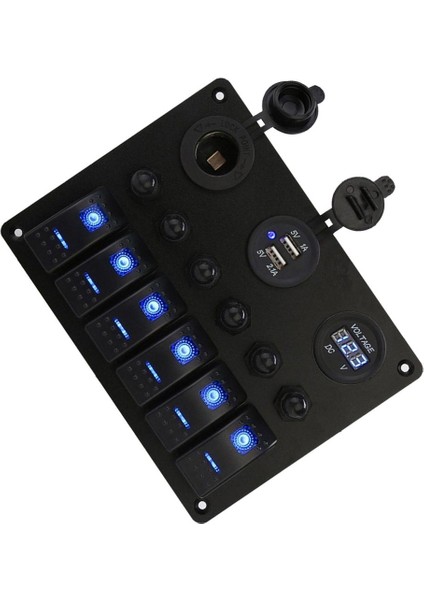 Büyük Performans 6gang Araba Deniz Tekne Devresi Açık / Kapalı Rocker Anahtarı Paneli (Yurt Dışından) indirimleri