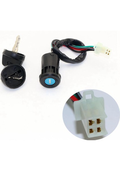 4 Tel Ateşleme Anahtarı Anahtarı 50CC 110CC 125CC 250CC Çukur Quad Dirt Bike Atv (Yurt Dışından) fırsatları