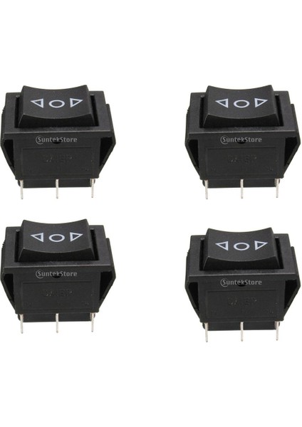 Pack-4 On / Off / 250 V / 10A 125 V / 15A Güç Pencere Kapı Kilidi Rocker Anahtarları (Yurt Dışından)