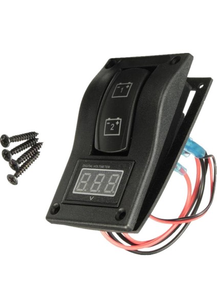 Dc 12 V Araba Tekne Çift Pil Test Paneli Rocker Anahtarı LED (Yurt Dışından) indirimleri