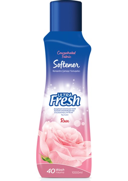 Ultra Fresh Çamaşır Yumuşatıcısı Gül 1000 ml